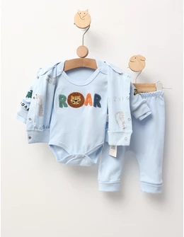 Set 3 piese Jungle Roar model blue