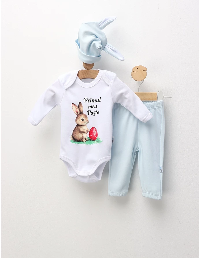 Set 3 piese Minikids, Primul Meu Paste, blue picture - 2