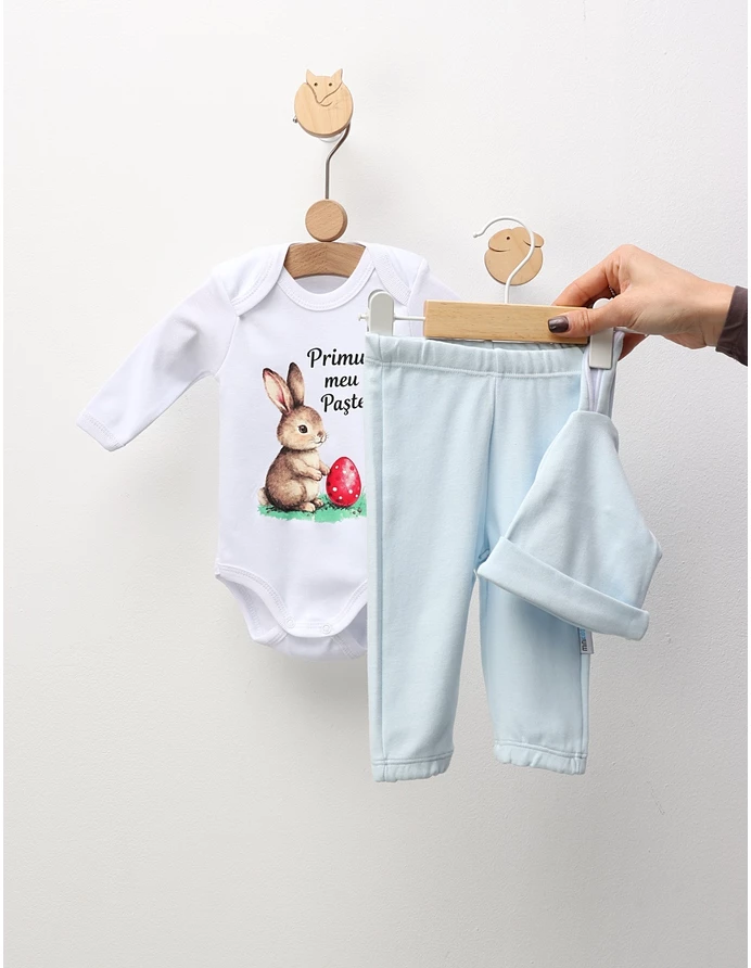 Set 3 piese Minikids, Primul Meu Paste, blue picture - 5