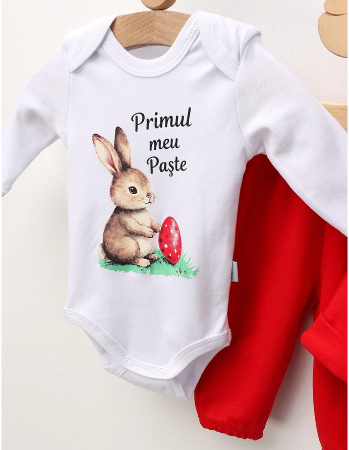 Set 3 piese Minikids, Primul Meu Paste, rosu picture - 4