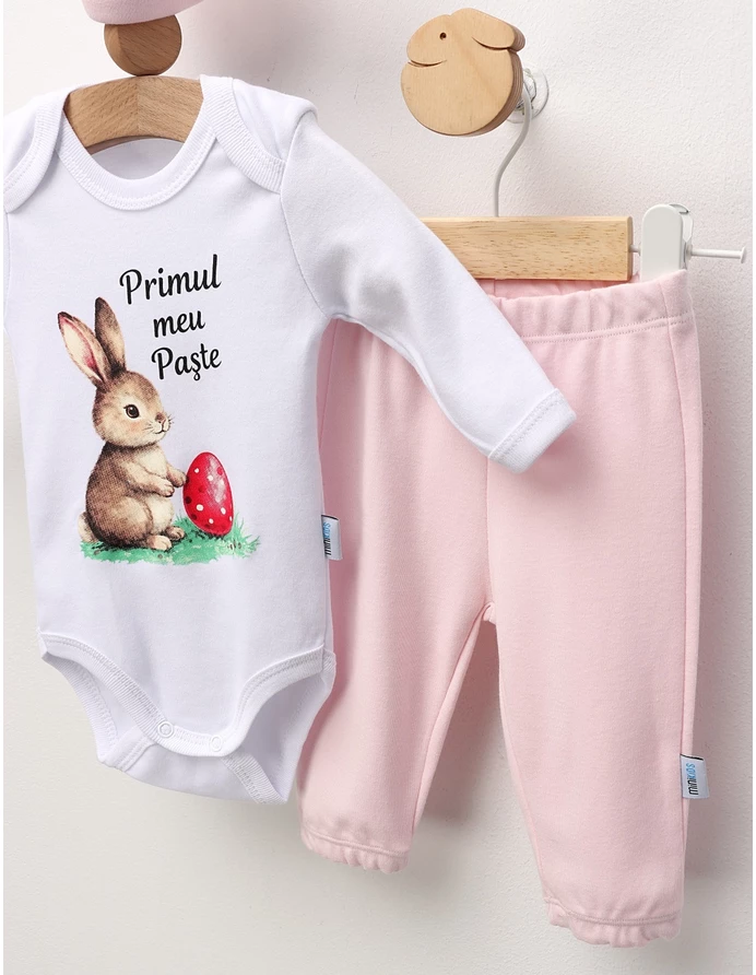 Set 3 piese Minikids, Primul Meu Paste, roz picture - 3