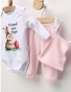 Set 3 piese Minikids, Primul Meu Paste, roz picture - 6