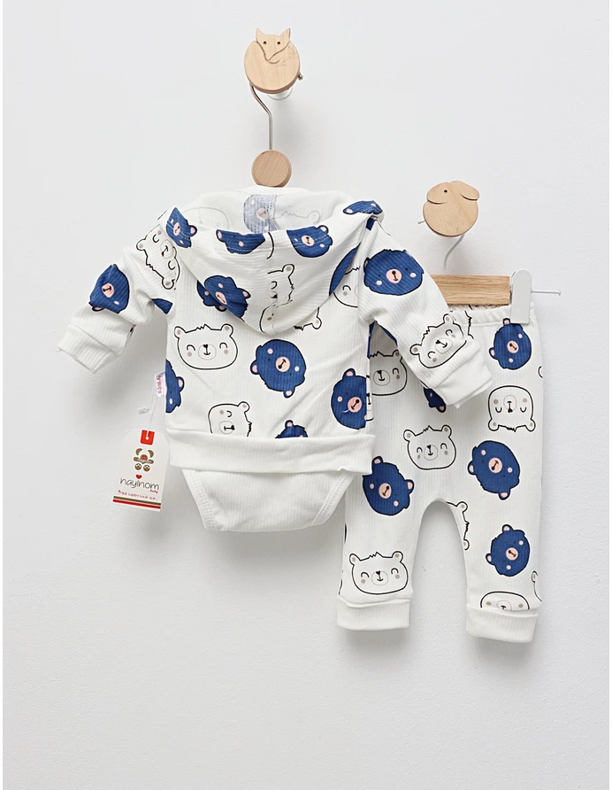 Set 3 piese, My Little Bear, cu albastru picture - 3