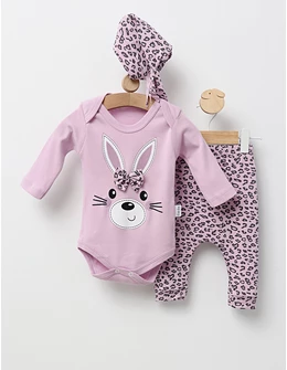 Set 3 piese, My Little Leopard, cu mov