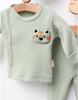 Set 3 piese Nana bear, verde