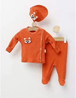 Set 3 piese Nana Foxy, caramiziu
