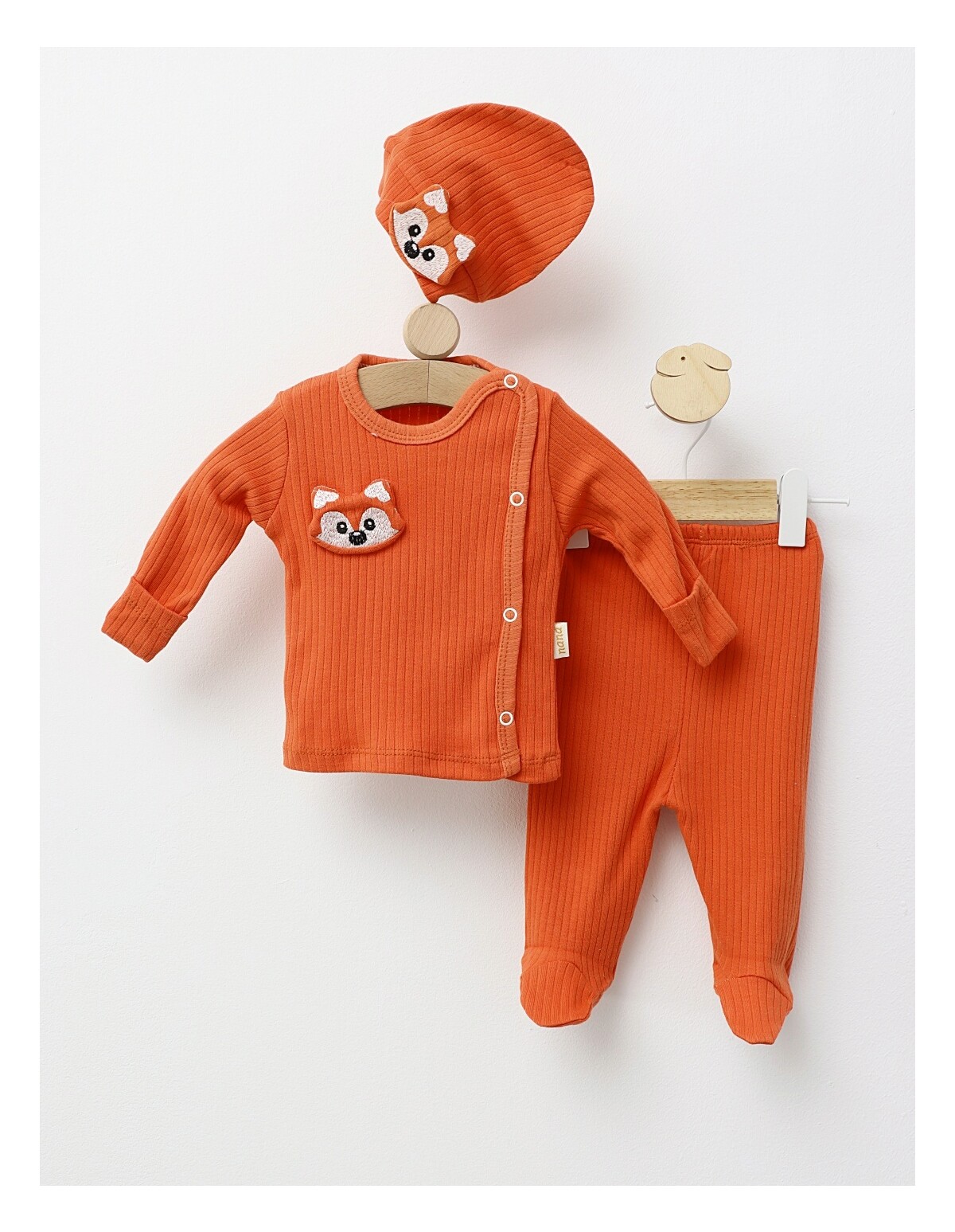 Set 3 piese Nana Foxy, caramiziu