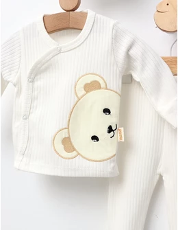 Set 3 piese Nana Urs, cu alb