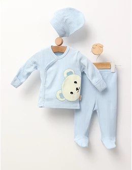 Set 3 piese Nana Urs, cu blue