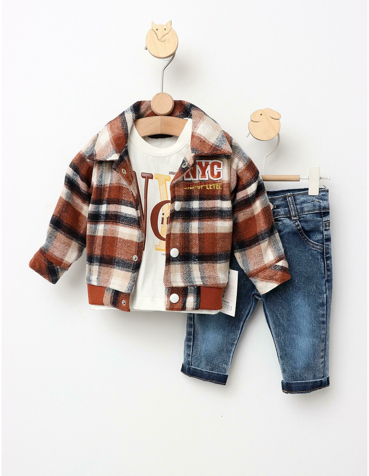 Set 3 piese NYC Step Of Level cu maro