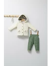 Set 3 piese: pantaloni, bluzita si hainuta pentru bebelusi KING, Tongs baby 2
