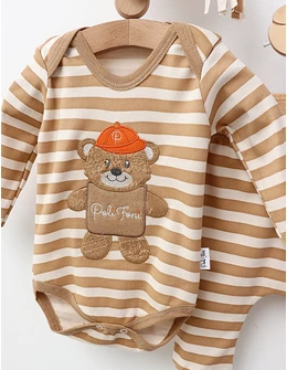 Set 3 piese, Poli Foni Bear, bej