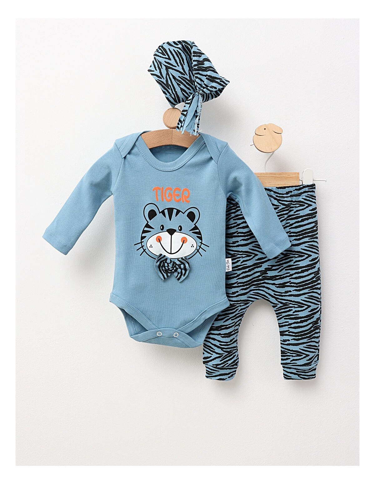 Set 3 piese, Poli Foni Tigger, albastru
