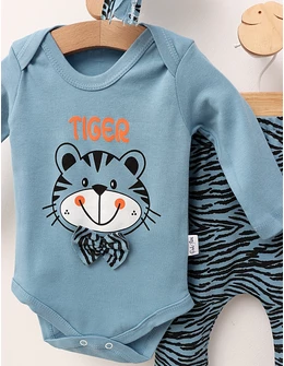 Set 3 piese, Poli Foni Tigger, albastru