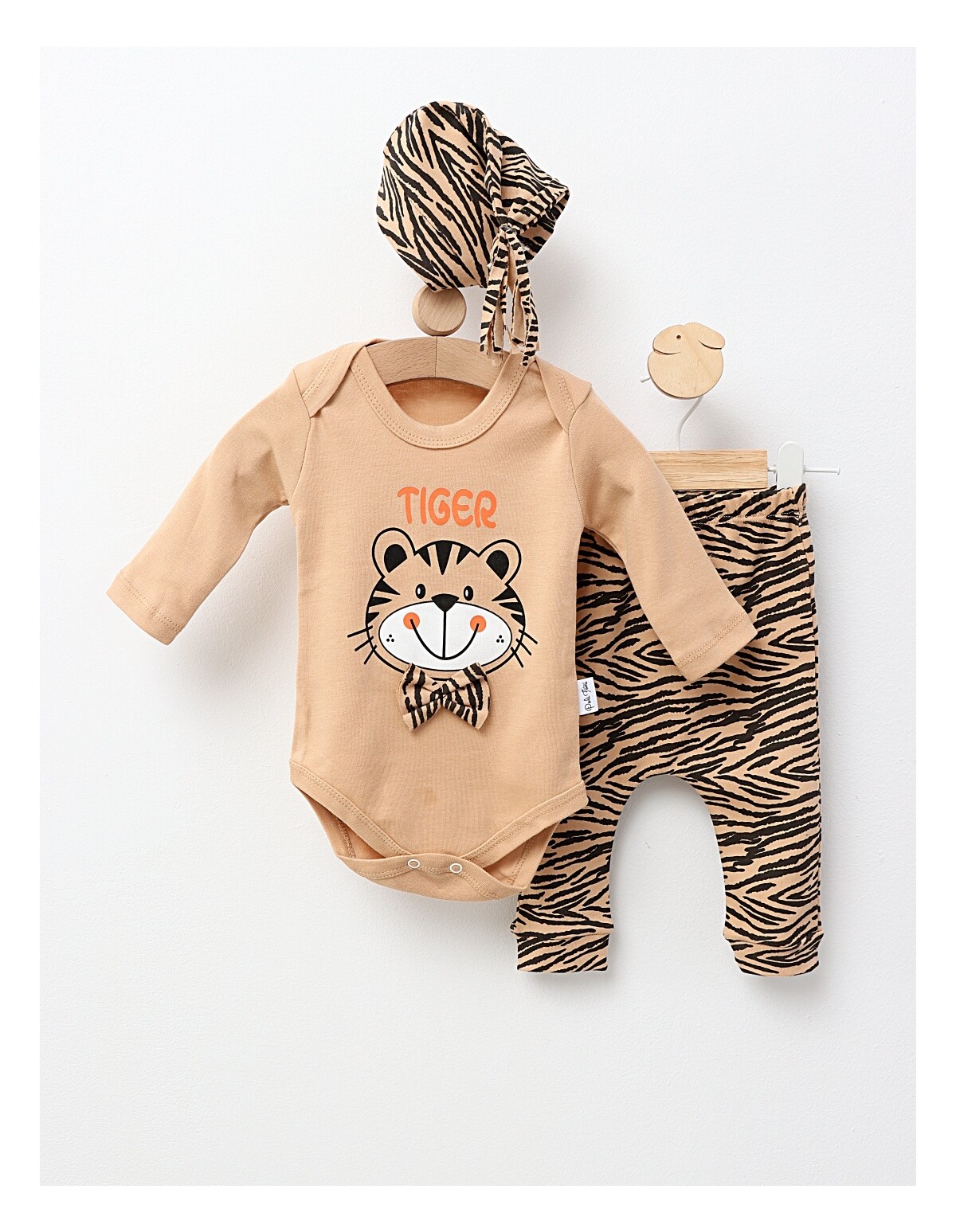 Set 3 piese, Poli Foni Tigger, bej