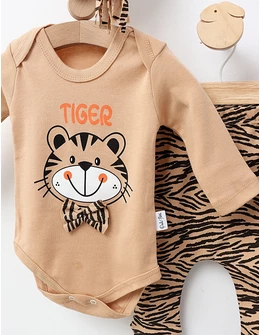 Set 3 piese, Poli Foni Tigger, bej