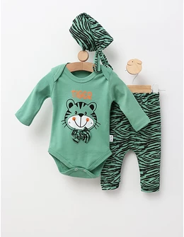 Set 3 piese, Poli Foni Tigger, verde
