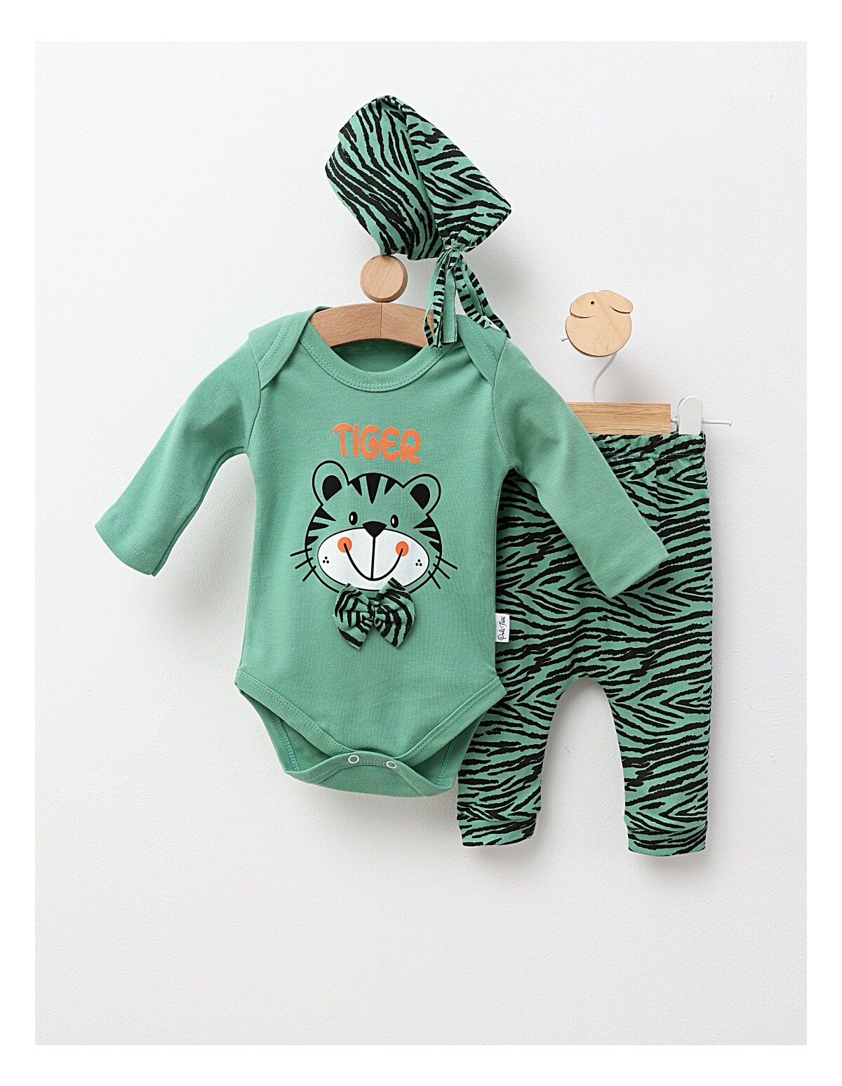 Set 3 piese, Poli Foni Tigger, verde