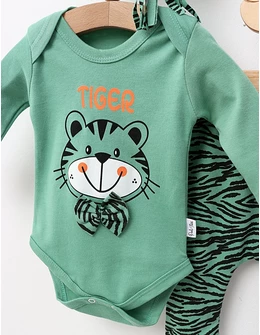 Set 3 piese, Poli Foni Tigger, verde