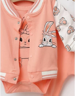 Set 3 piese Rabbit Run model corai
