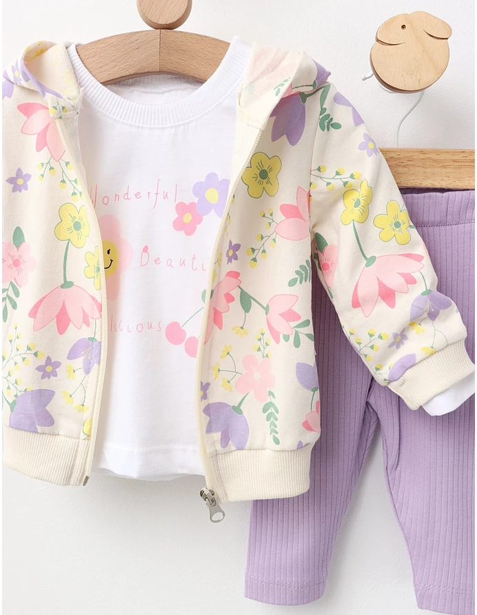 Set 3 piese, Wonderful, Beautiful, Delicious, mov picture - 2