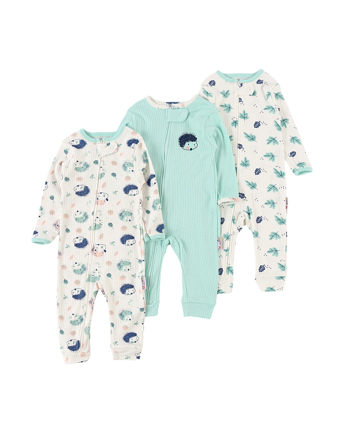 Set 3 salopete premium, Arici multicolor