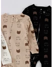 Set 3 salopete premium, Bear Face multicolor picture - 4