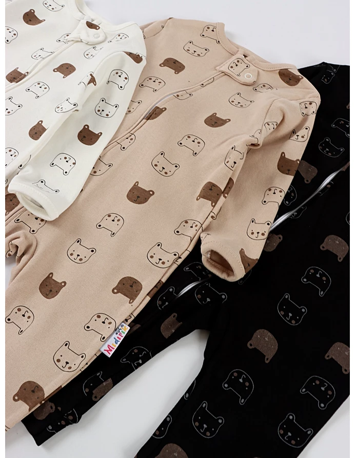 Set 3 salopete premium, Bear Face multicolor picture - 5