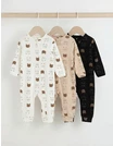 Set 3 salopete premium, Bear Face multicolor picture - 1