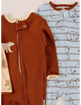 Set 3 salopete premium, Bebe Bear multicolor