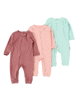 Set 3 salopete premium, Flowers multicolor