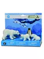 Set 4 figurine pictate manual  Ursi polari si pinguin 1