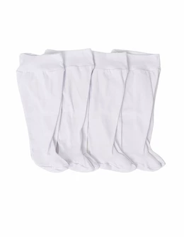 Set 4 perechi Pantalonasi cu botosei Romania alb