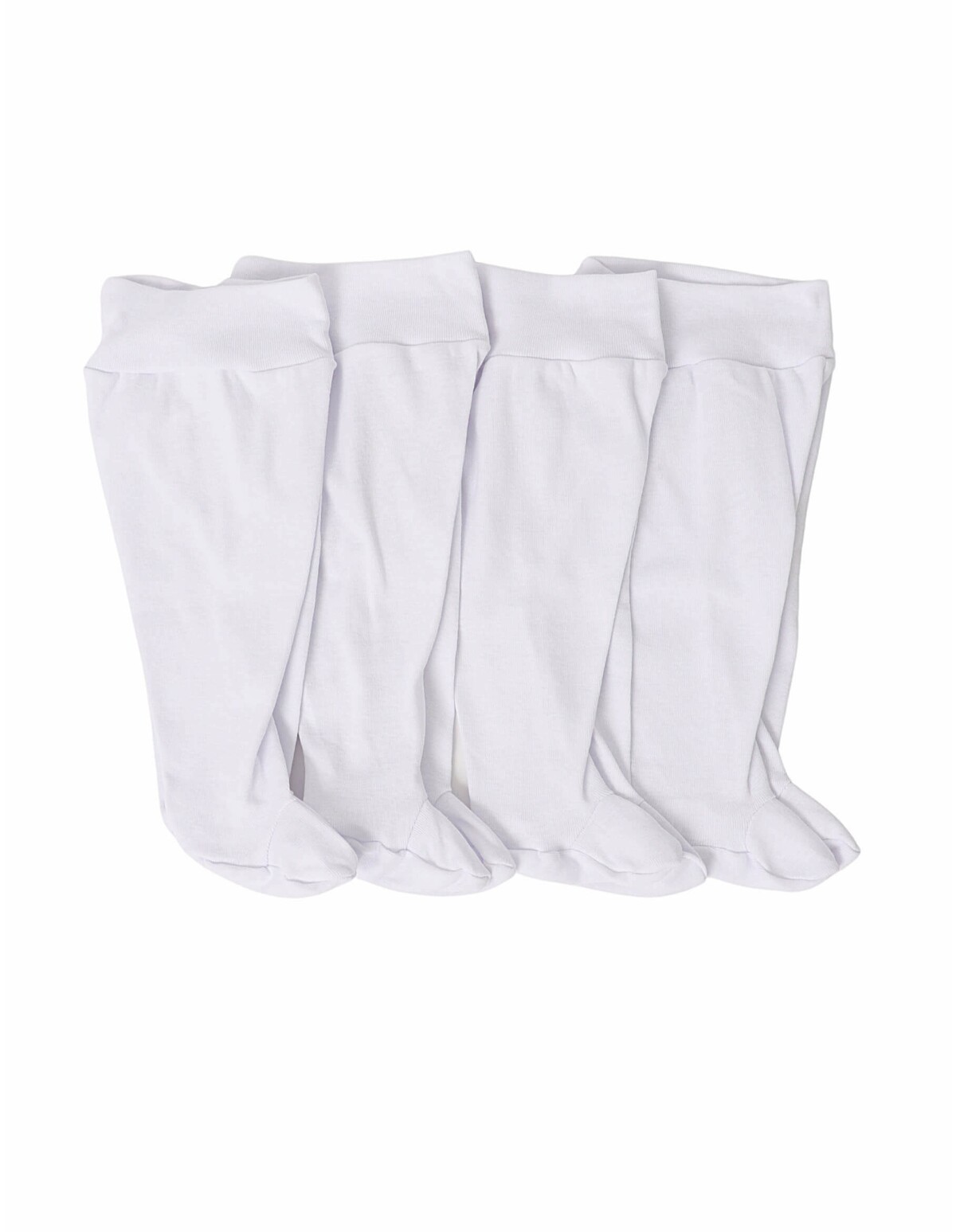 Set 4 perechi Pantalonasi cu botosei Romania alb