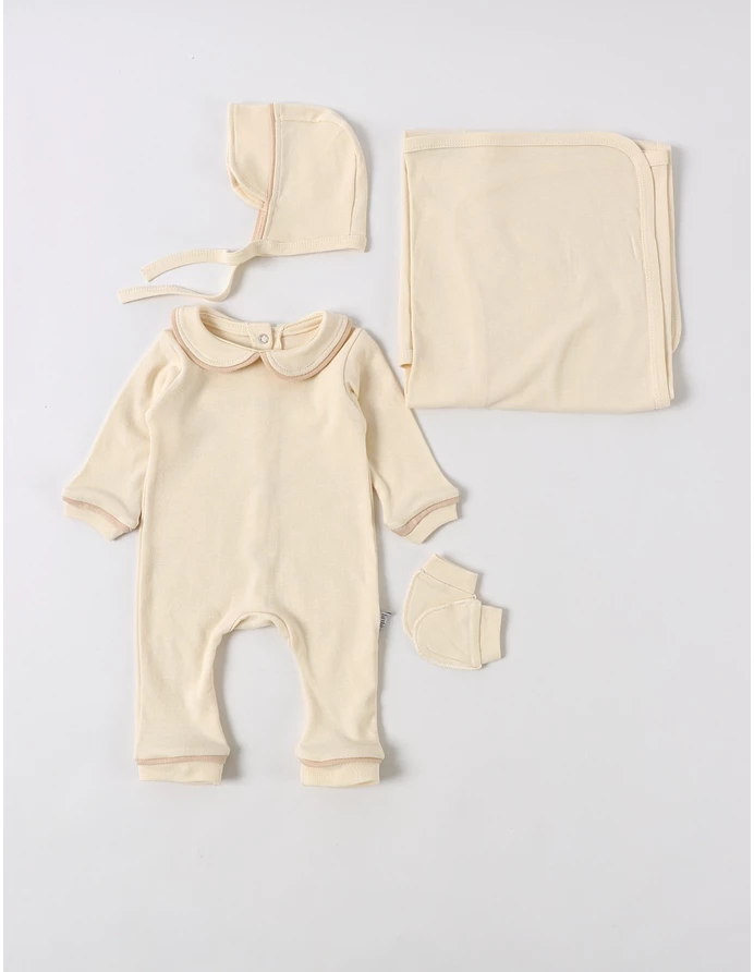 Set 4 piese bebe Kriss, model crem deschis picture - 2