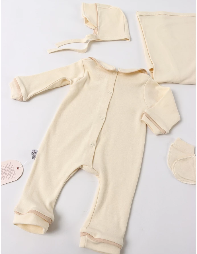 Set 4 piese bebe Kriss, model crem deschis picture - 5