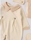 Set 4 piese bebe Laures, model crem-maro picture - 3