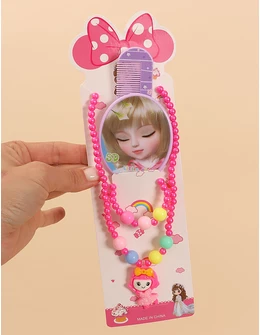 Set 4 piese oglinga, pieptene, bratara, colier 2 1