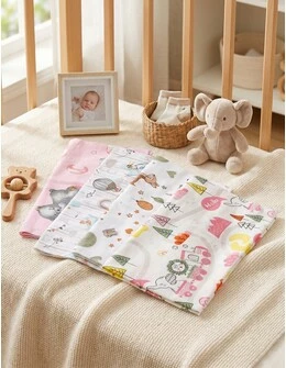 Set 4 scutece finet imprimate Rania