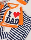 Set 5 piese I Love DAD PITIKO portocaliu picture - 2