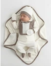 Set 7 piese bebe, Tony, alb-bej picture - 1