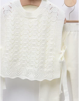 Set acrilic 3 piese Anabelle alb