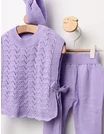 Set acrilic 3 piese Anabelle mov picture - 3