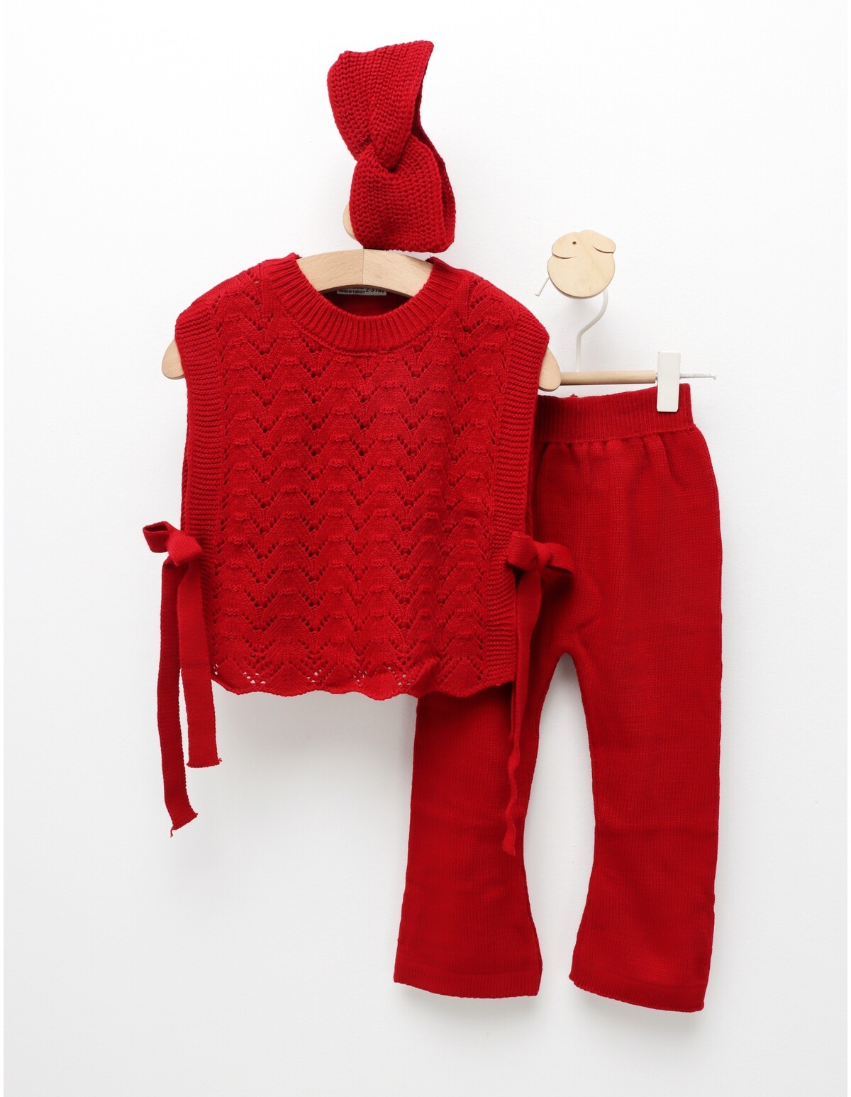 Set acrilic 3 piese Anabelle rosu