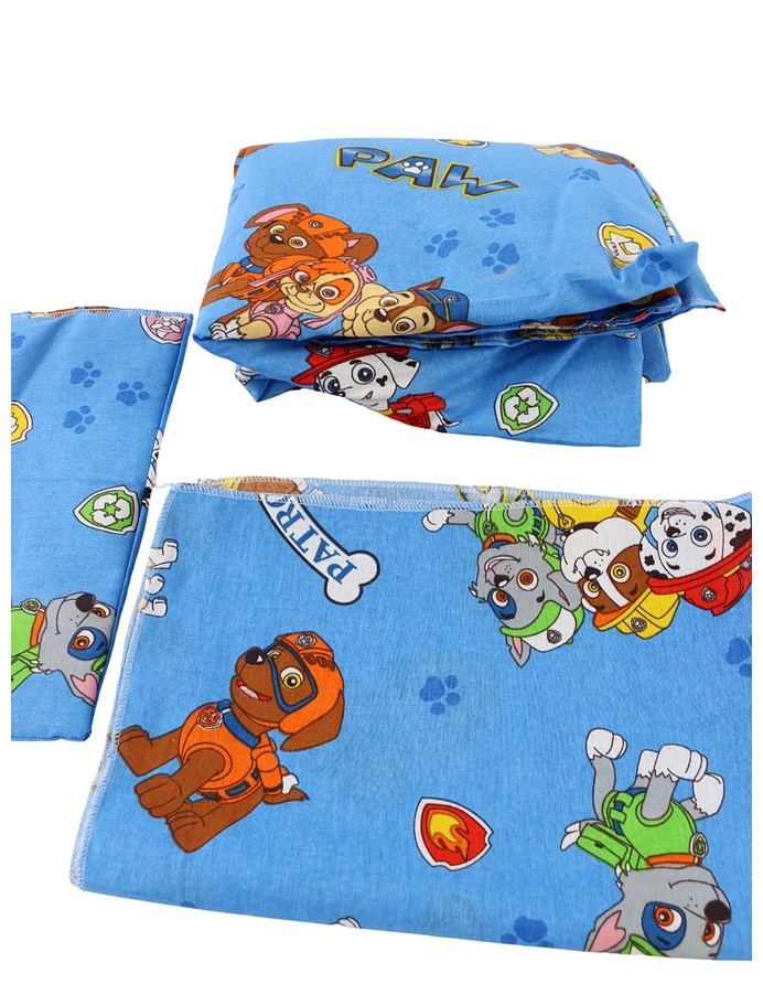 Set lenjerie patut 3 piese Paw-Patrol albastru picture - 3