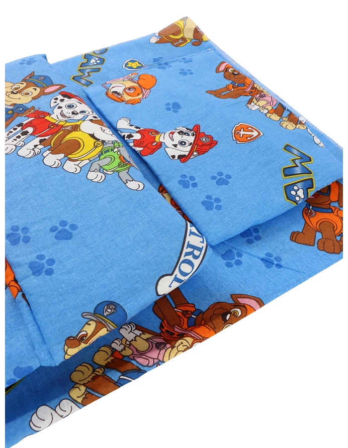 Set lenjerie patut 3 piese Paw-Patrol albastru picture - 5