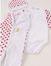 Set baby buline body, salopeta, fes, rosu picture - 5