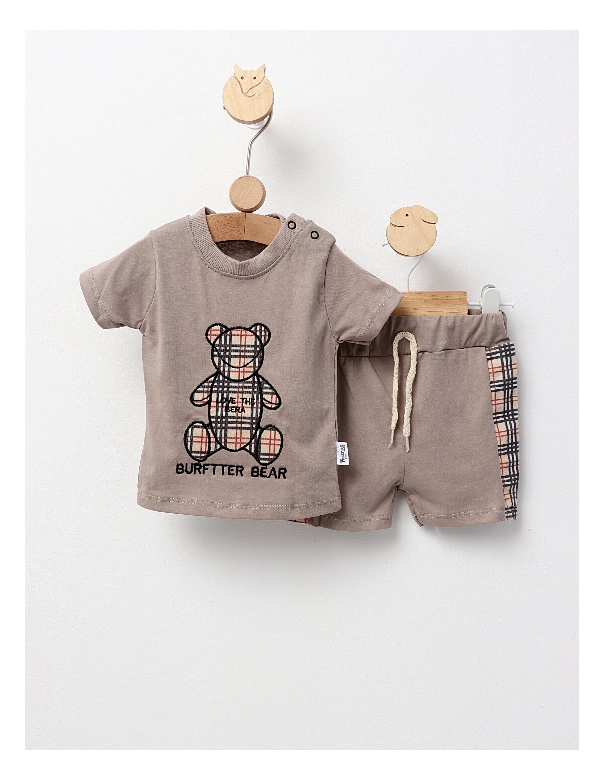 Set baietei Burftter bear gri