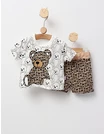 Set baietei ursulet Fashion alb-crem picture - 1