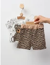 Set baietei ursulet Fashion alb-crem picture - 3
